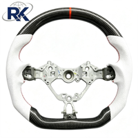 Volant de luxe 4 branches 40 mm en fibre de carbone forgée et cuir, avec affichage LED, pour GR86 Subaru BRZ 2022-2026, cousu main, vente en gros à bas prix