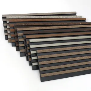 Wangbin RTS PS panel 3D Wood Fluted PS Wall Panel exterior