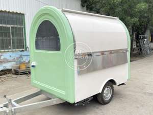 Chariots de vente ambulante de nourriture mobiles miniatures à prix bas personnalisés, chariots de vente ambulante de café, de hot-dogs et de restauration rapide à <span class=keywords><strong>vendre</strong></span> - Product Image 3