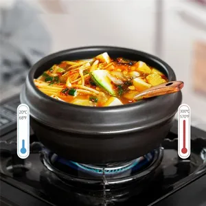 Cuenco Dolsot de cerámica ecológico Premium coreano Bibimbap, cazuela de fideos de arroz, bandeja de tazón de sopa de <span class=keywords><strong>algas</strong></span> para juegos de utensilios de cocina comerciales - Product Image 2
