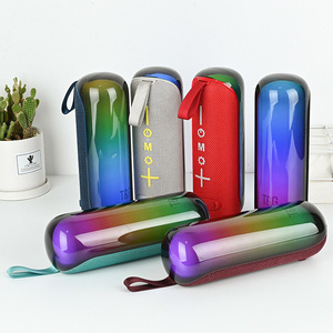 Tg384mini xách tay cho <span class=keywords><strong>Bluetooth</strong></span> Speaker với RGB LED chiếu sáng mini vải ngoài trời TWS Pill Loa Battery Powered Hỗ trợ TF - Product Image 1