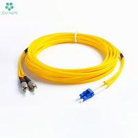 Simplex LC konektor kepala ganda Kamera Cctv, kabel Patch inti sederhana Mode tunggal kabel serat optik Jumper Internet