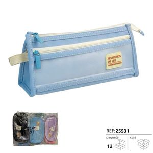 Astuccio per matite Aesthetics Of Life, azzurro, confezione da 12, materiale scolastico - Product Image 1