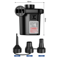Pompe à air électrique portable 12V DC pour gonflables Mini pompes de dégonflage avec 3 buses