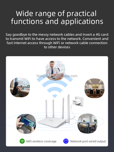 Hongnaer Châu Á Châu Phi Châu Âu Trong Nhà Khu Vực Lớn Wifi Bảo Hiểm Dài Phạm Vi 4G LTE <span class=keywords><strong>Router</strong></span> Nhà Wifi Không Dây 4G 5G Sim Thẻ 4G <span class=keywords><strong>Router</strong></span> - Product Image 3