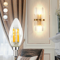 Ampoule LED Spécialisée Certifiée ETL E14 120V 6W, Source de Lumière à Filament 2700K-5000K, Certifiée AC 120V