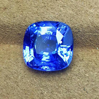 Czcity — pierre précieuse véritable pour la fabrication de bijoux, pierre de LOTUS 5,75 ct, Madagascar, fleur de maïs naturelle, bleue, saphir, ample
