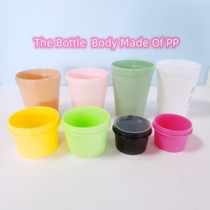 Custom Logo Eco-Friendly 200ml/250ml <b>Plastic</b> Cosmetic <b>Jar</b> with Screw Cap for Hair Mask Face Cream Body Butter <b>Jars</b> Packaging - Product Image 5