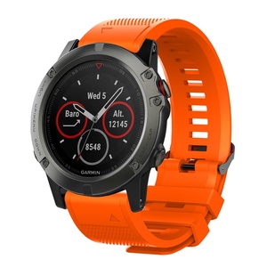 Bracelet en silicone à libération rapide de haute qualité pour montres connectées Garmin Fenix 8, 7, 7X, 6X Pro, 5X, 5 Plus Sapphire Solar - Product Image 3