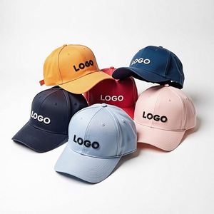 Sport Caps Embroidery Plain Blank Dad With Custom Logo Satin Cotton Printed Baseball <b>Hats</b> - Product Image 1
