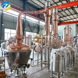 500L + 300L ZJ Cobre Ollas dobles <span class=keywords><strong>Dos</strong></span> ollas Destilador Equipo de destilación para fábrica de <span class=keywords><strong>whisky</strong></span> de malta de cebada - Product Image 5