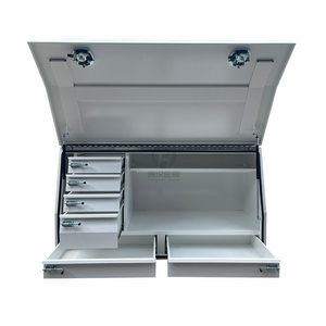 Boîte <span class=keywords><strong>à</strong></span> <span class=keywords><strong>outils</strong></span> en acier robuste de 1500mm avec 4 tiroirs pour pick-up/camion pleine grandeur - Product Image 1