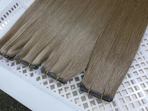 <span class=keywords><strong>Extension</strong></span> <span class=keywords><strong>capelli</strong></span> umani vera e propria <span class=keywords><strong>capelli</strong></span> cucitura trama genio russo - Product Image 4