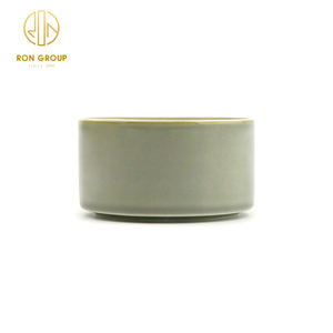 ชามใส่ซอสถั่วเหลืองน้ำตาลพอร์ซเลน,พอร์ซเลนสีเซรามิกลายคัสตาร์ดแบบปรับแต่งได้สำหรับร้านอาหารในโรงแรมขายส่ง - Product Image 6