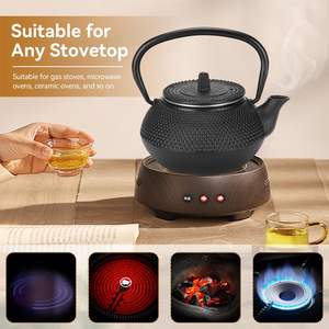 <span class=keywords><strong>Debien</strong></span> Théière Classique Chinoise Antique 1,8 L en Fonte Émaillée Noire, Écologique pour Usage Domestique, en Promotion - Product Image 6