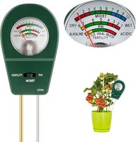 Testeur de sol 3-en-1 (pH/humidité/fertilité) pour jardin (sans batterie)