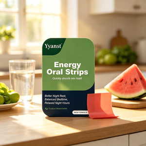 OEM Night Balance Energy Oral Strips, goût pastèque, absorption rapide, relaxant, pour le sommeil, complément alimentaire végétalien, films portables - Product Image 2