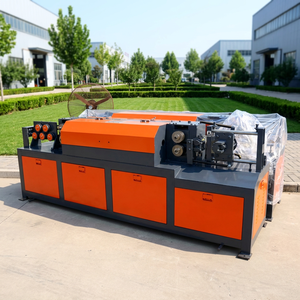 Machine intégrée de redressement, de coupe et de cintrage de barres d'acier pour le traitement des barres d'armature - Product Image 1