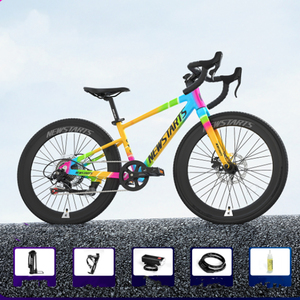 จักรยานเสือหมอบสำหรับเด็ก มีสินค้าในโรงงาน ขนาด 20 24 26 27.5 นิ้ว น้ำหนักเบา โครงอะลูมิเนียม เบรกดิสก์ สำหรับเด็กชายและเด็กหญิง - Product Image 4