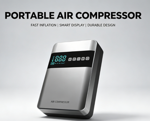Démarreur de voiture portable 4-en-1 en ABS avec compresseur d'air 150 PSI, pompe à pneus et <span class=keywords><strong>station</strong></span> de batterie pour vélo, ballon, SUV, camping - Product Image 3