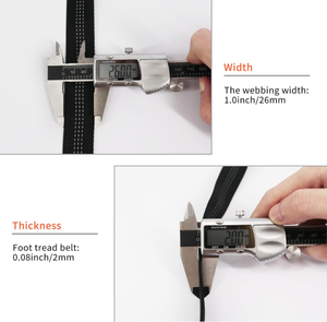 1インチ織りナイロンウェビングストラップ/チューブ状クライミングストラップ、ヘビーデューティーレスキュークライミングハーネス、ロックワーク、消防、環境に優しい - Product Image 5