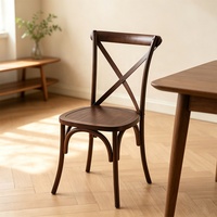 Chaise de salle à manger nordique en bois avec dossier en fourche, en bois de frêne massif, empilable, pour restaurant et hôtel moderne