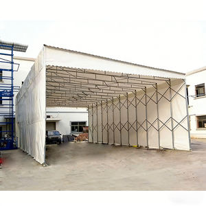 Tente mobile pliable en PVC, résistante à l'eau et aux UV, auvent télescopique rétractable, abri extérieur mobile - Product Image 1