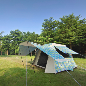 YGY Double couche Glamping, tente de Camping instantanée, 3 à 4 personnes, étanche, Anti-UV, famille, extérieur, 4 saisons, tente de jardin - Product Image 3