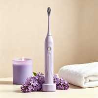 Brosse à dents électrique sonique rechargeable, charge inductive, étanche IPX7, 5 modes, poils doux, soins bucco-dentaires à domicile