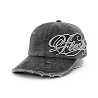 Gorra de Béisbol Vintage de Algodón Lavado, Bordado Personalizado, Ajustable, Unisex, al por Mayor