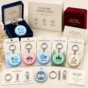 Porte-clés ouvre-bouteille personnalisé, porte-clés souvenir imprimé, logo personnalisé, cadeau de voyage, porte-clés promotionnel - Product Image 4