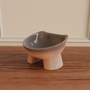 Mangkuk Makan Keramik Terangkat Ergonomis Ramah Lingkungan untuk Anjing, Mengurangi Ketegangan Leher, Dapat Disesuaikan untuk Kucing dan Anjing - Product Image 5