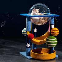 Structure d'escalade pour chat durable et anti-rayures avec décoration capsule transparente pour chats de petite et moyenne taille