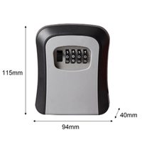 Boîte de Rangement Secrète Murale d'Extérieur Haute Sécurité pour Clés, avec Code à 4 Chiffres, pour la Maison