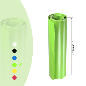 ปลอกหุ้มหดความร้อน PVC สีเขียวสำหรับแบตเตอรี่ทรงกระบอกแบบเซลล์เดียว 21700 และ 18650 วัสดุและองค์ประกอบฉนวนกันความร้อนแบบหดตัว - Product Image 2