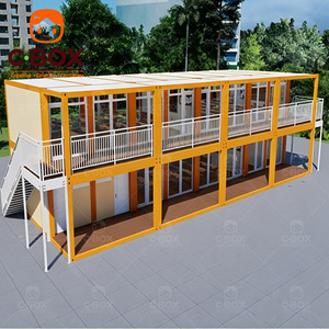 Cbox Bâtiments d'enseignement modulaires modernes en gros, salles de classe préfabriquées à panneaux sandwich, unités de logement, maison conteneur à plat à 2 étages - Product Image 4