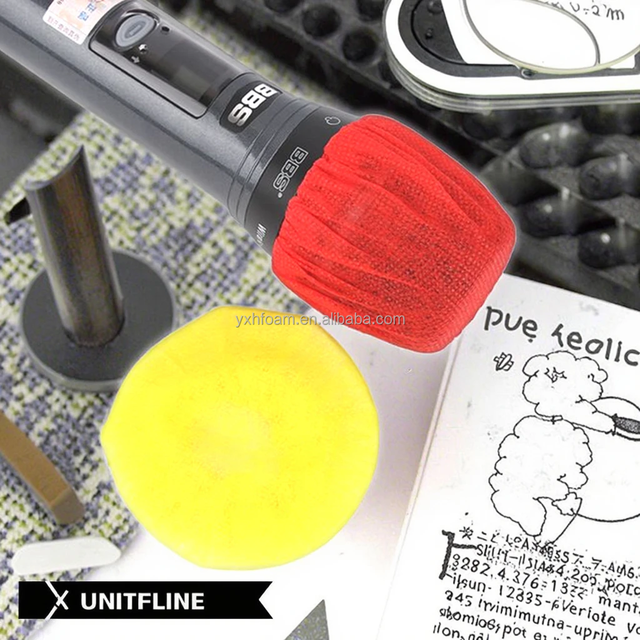 Cheap Factory Custom Disposable Mesh Filter Foam Sponge Microphone Cover Mic Foam Covers