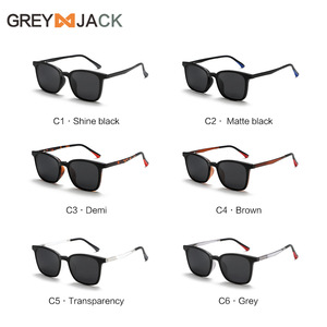 Gafas de Sol Magnéticas 3 en 1 Greyjack, Montura TR90, Lentes con Clip Polarizadas UV400, Unisex, Negras - Product Image 3