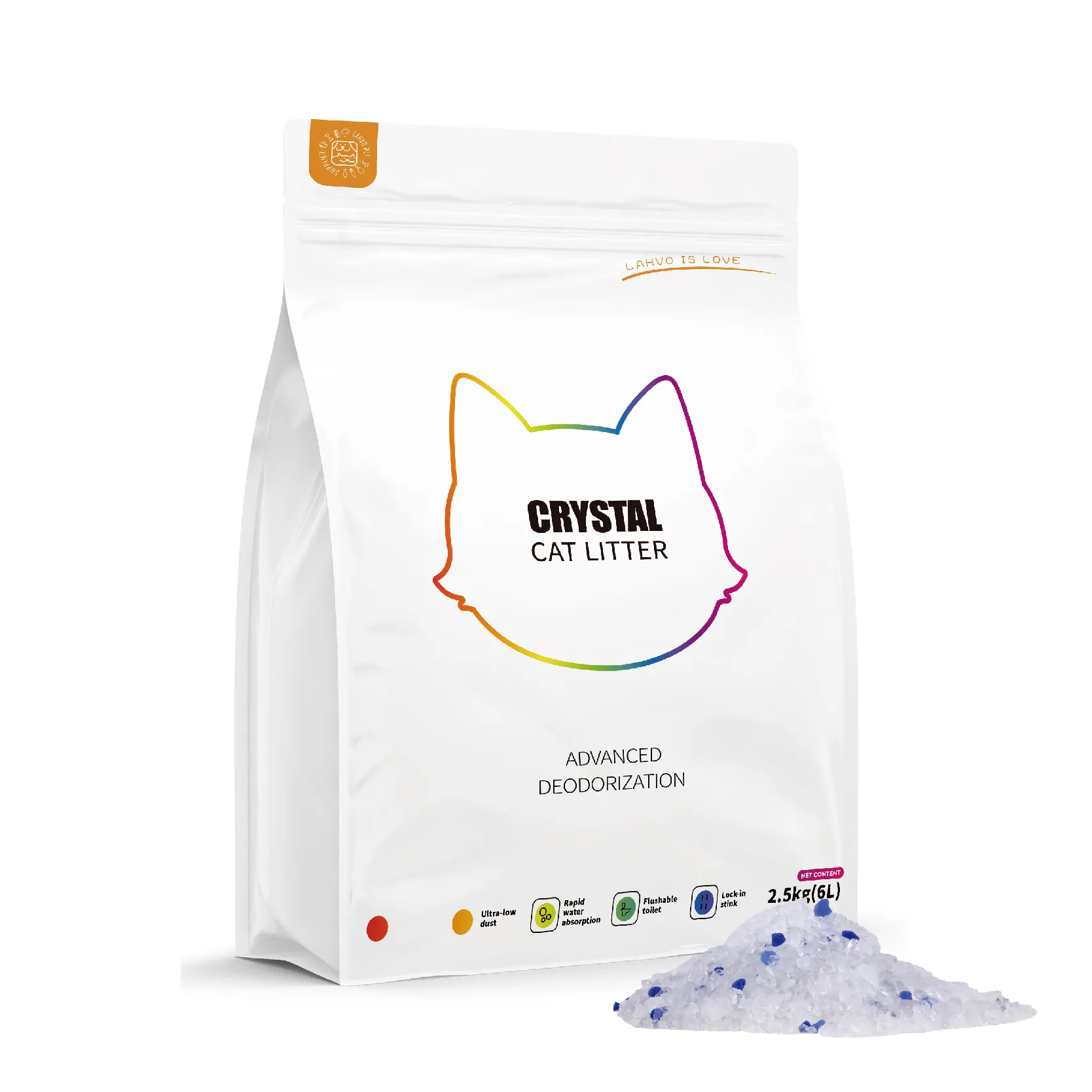 Pabrik kotoran kucing kristal grosir toilet kotoran kucing pasir kristal silika