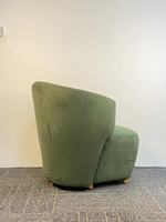 Canapé moderne en bois massif pour salon, mobilier simple en tissu doux et confortable, fauteuil de détente individuel