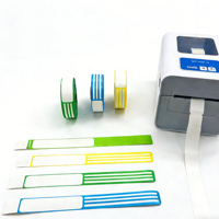 Bracelet jetable en papier synthétique thermique personnalisable, imperméable et anti-rayures pour événements et fêtes, en rouleau