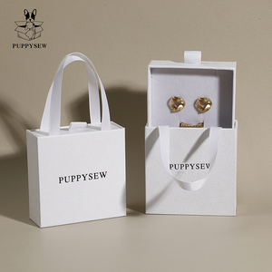 Hộp đựng trang sức trượt PUPPYSEW tùy chỉnh 9*9cm, hộp đựng trang sức di động, hộp đựng dây chuyền có tay cầm - Product Image 5