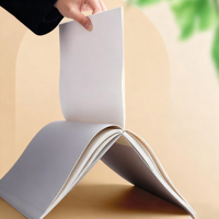 Carnet en kraft à couverture souple épaissie A5/B5/A4, carnet de notes en papier kraft quadrillé pour les élèves du collège, du lycée et des étudiants