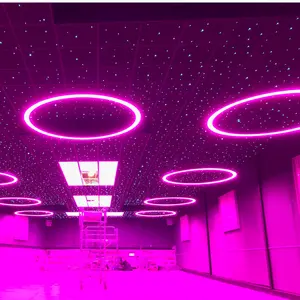 ECOJAS Rgb Led Smart Ceiling Chandelier Lamp Remote Control Bedroom Chandeliers For Living Room Party Decoration Led Light