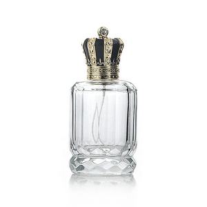 Conception arabe de haute qualité 100ml bouteille de parfum rond fond épais formes spéciales bouteille de parfum avec couronne creuse <span class=keywords><strong>Zara</strong></span> Cap - Product Image 2