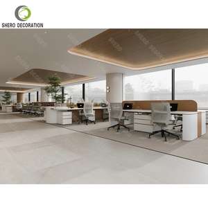 Muebles de Oficina Modernos, Escritorio Ejecutivo de Madera Personalizado, Escritorio de Trabajo en Oferta, Muebles de Oficina para Salas de Exhibición de Empresas - Product Image 2