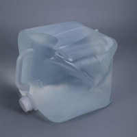 Seau en plastique carré de 10L/20L en boîte, prix bas, bonne étanchéité, sans fuite, sans poignée, pliable, trous, robinet