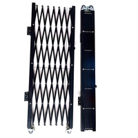Barrière extensible en aluminium pour l'intérieur et l'extérieur Barrière de sécurité pour jardin Barrière extensible pour la sécurité Clôture durable en aluminium rouille