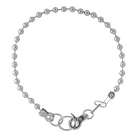 Collier chaîne à maillons en alliage de style hip-hop tendance, avec perles et manchettes, en promotion