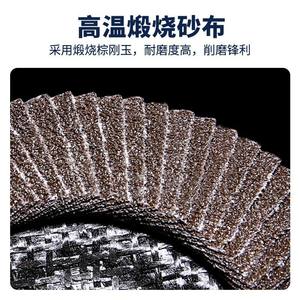 Cache-mesh métallique à lamelles en acier inoxydable de 4,5 pouces, qualité export du fabricant, épaissi et poli, 115x22mm pour disques de ponçage - Product Image 3